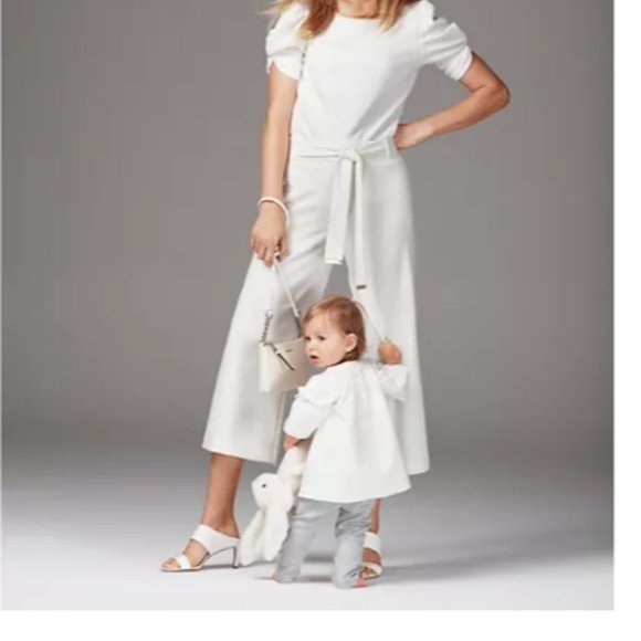 Calvin Klein Tops - Calvin Klein Textured Crewneck Top Ruched White